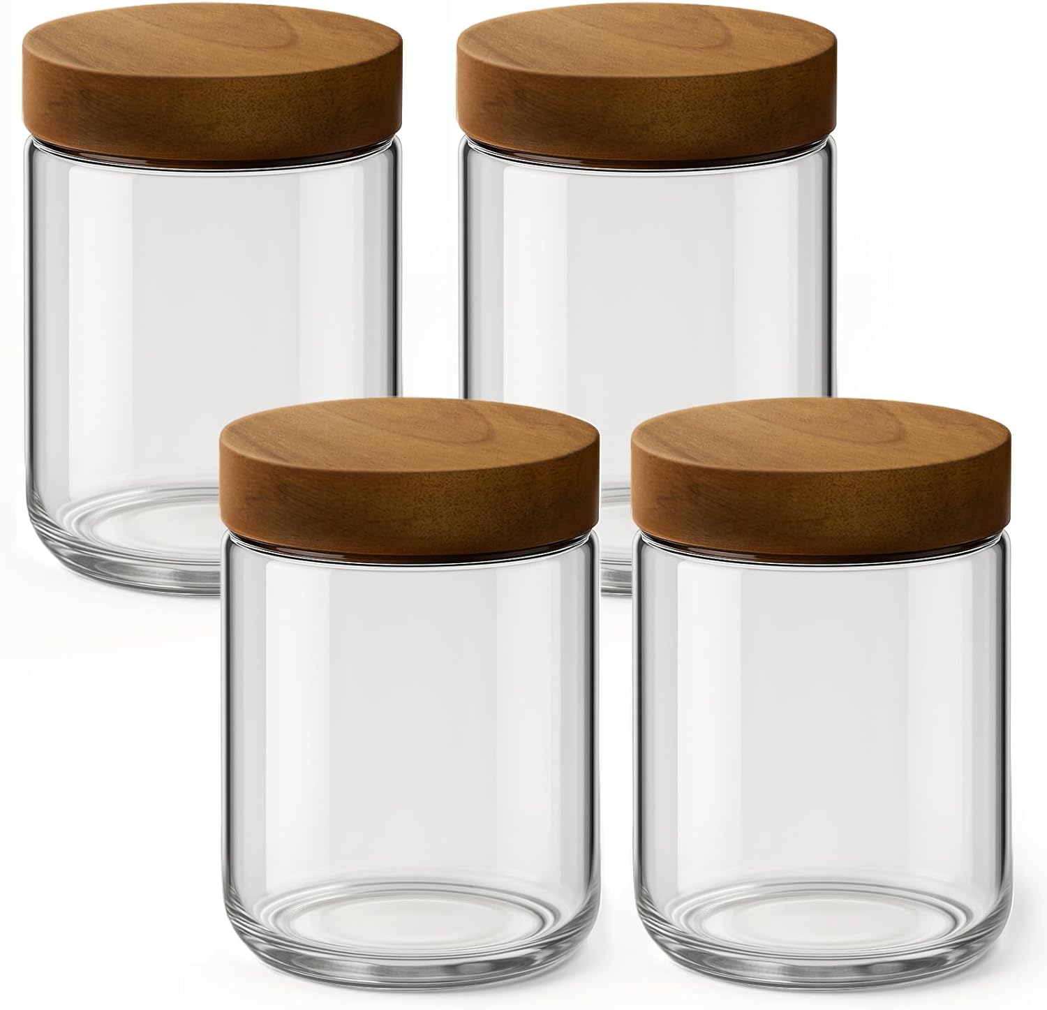 Meal Prep Jars With Lids - Set di 4 Contenitori da 16oz