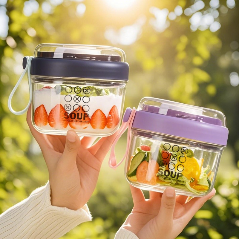 Meal Prep Glass Containers - Tazza per insalata Tazza per farina