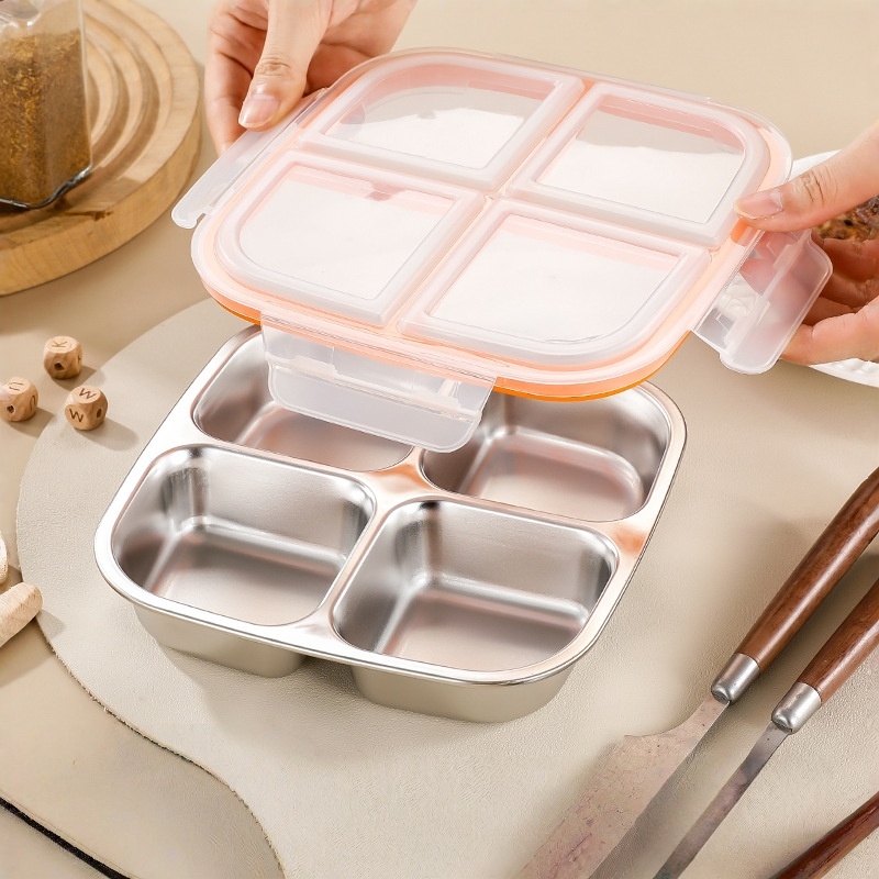 Meal Prep Kinder - Contenitore per Pranzo in Acciaio Inox