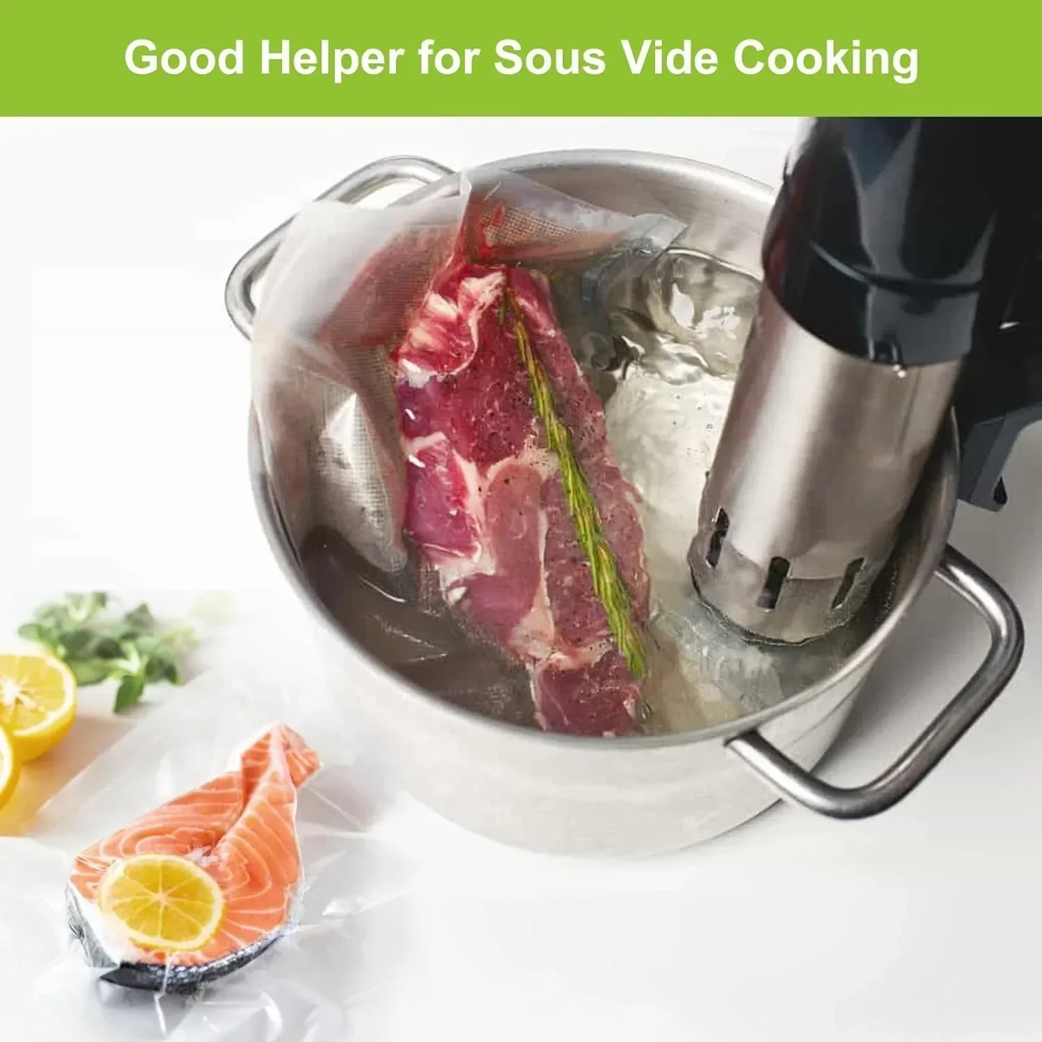Meal Prep Co - Rotoli per sigillatrice sottovuoto senza BPA,