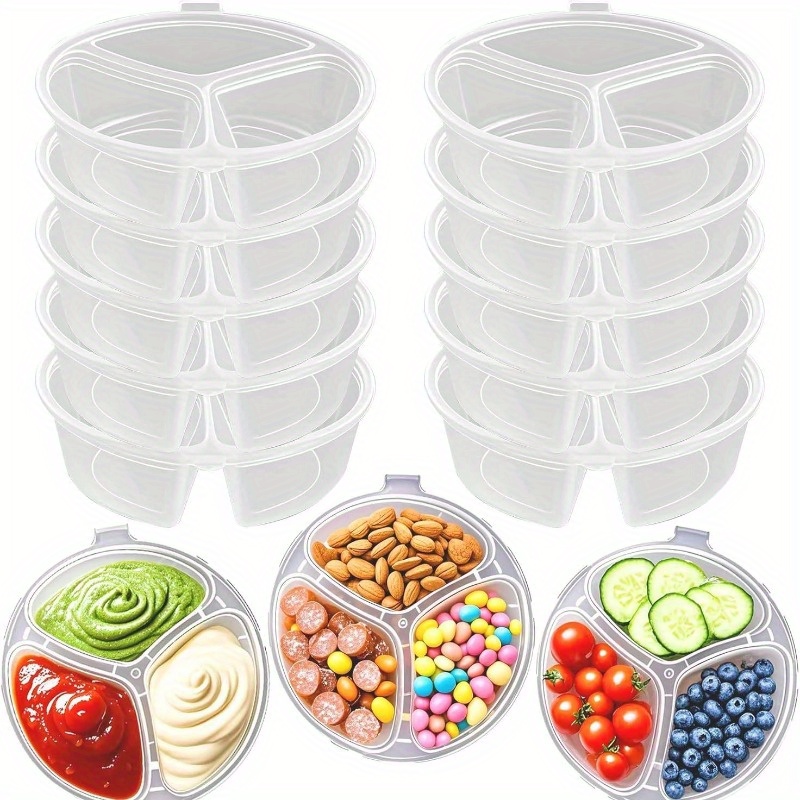 Meal Prep Jars With Lids - Contenitori alimentari usa e getta rotondi