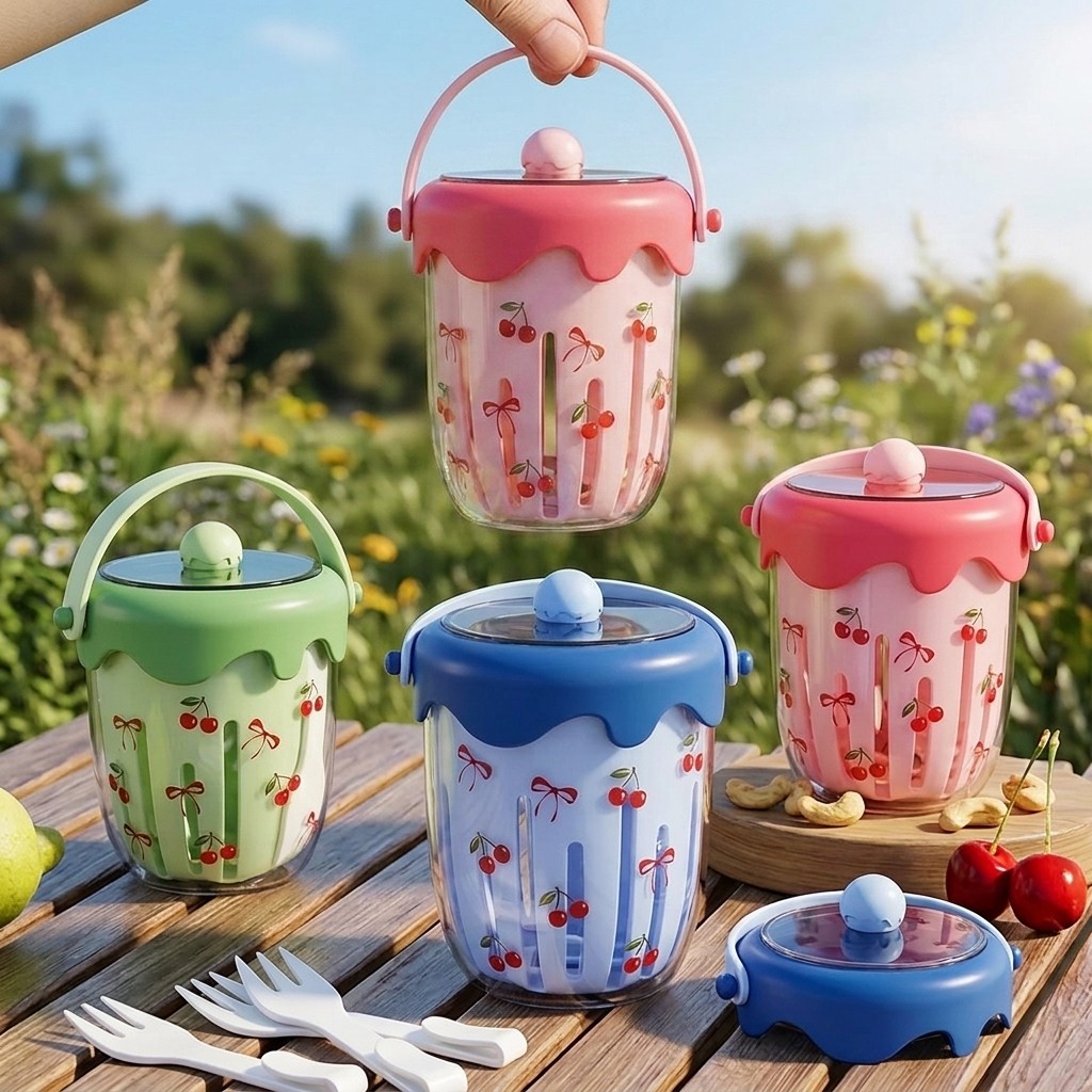 Meal Prep Kinder - Contenitori in Plastica per Overnight Oats