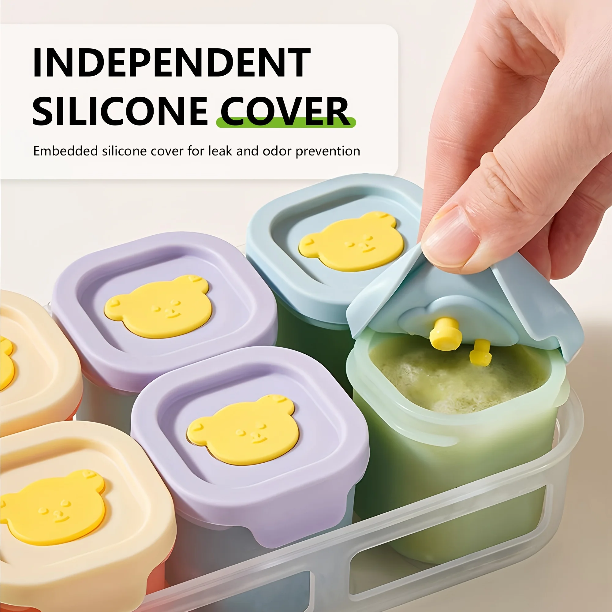 Meal Prep Jars With Lids - Contenitori per alimenti in silicone da