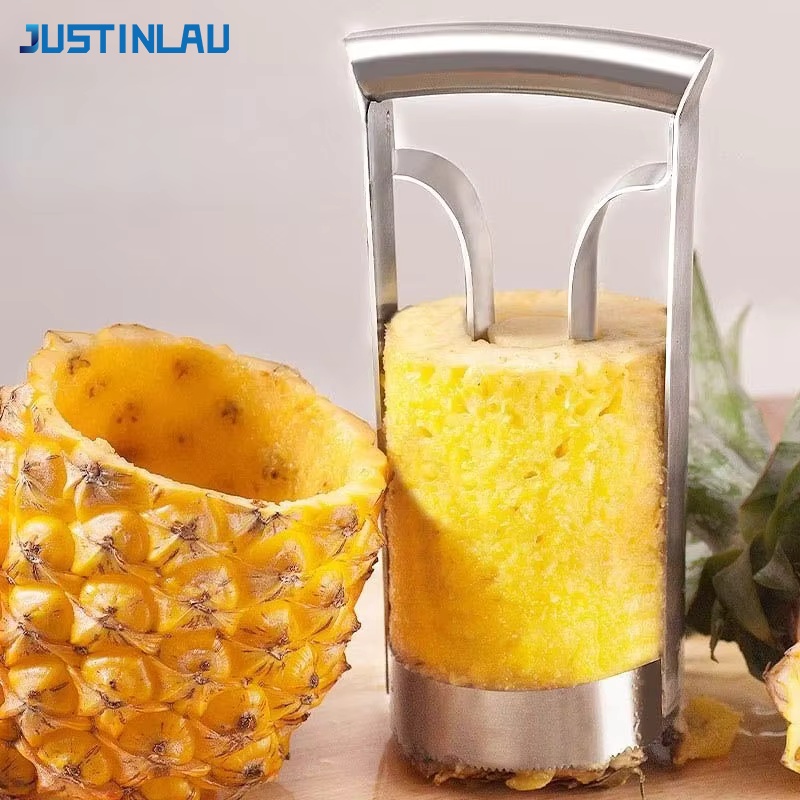 Pineapple Corer Slicer - JUSTINLAU Sbucciatore e Tagliatore per Ananas