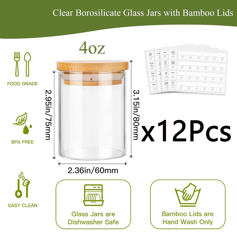 Barattoli di spezie in vetro d - Meal Prep Glass Containers recensione e prezzo