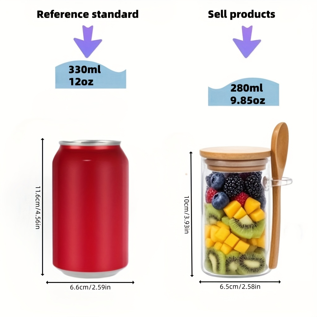 4/8/12 pezzi, tazze per colazi - Meal Prep Jars With Lids recensione e prezzo