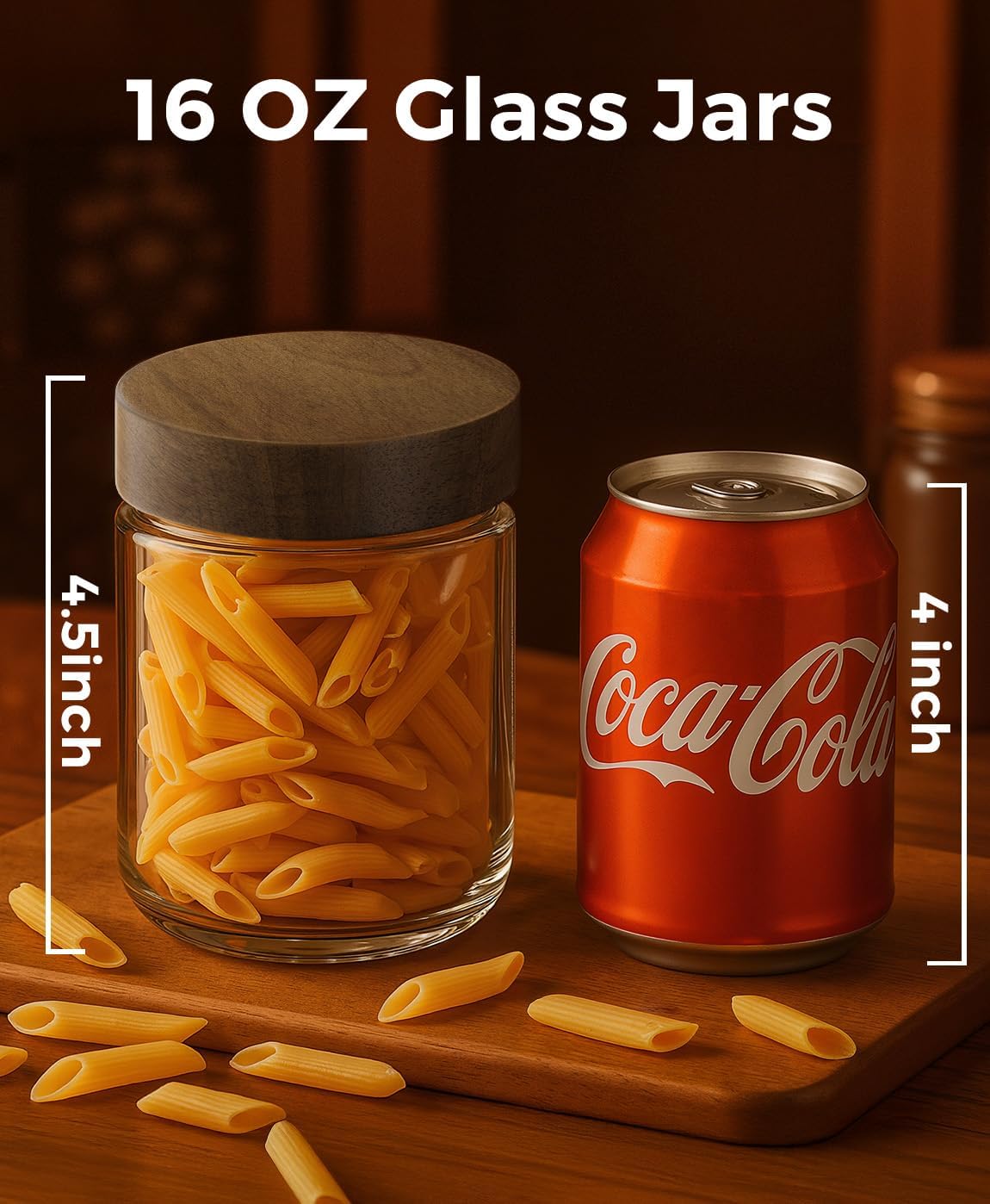 Set di 4 Contenitori da 16oz p - Meal Prep Jars With Lids recensione e prezzo