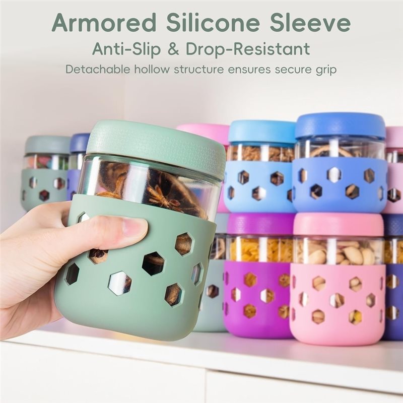 Barattoli in vetro morbido con - Meal Prep Jars With Lids recensione e prezzo