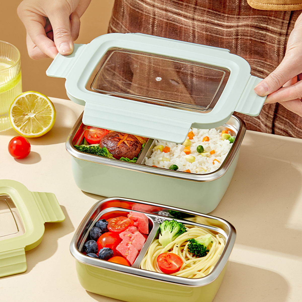 Contenitore per il pranzo con  - Meal Prep Glass Containers recensione e prezzo