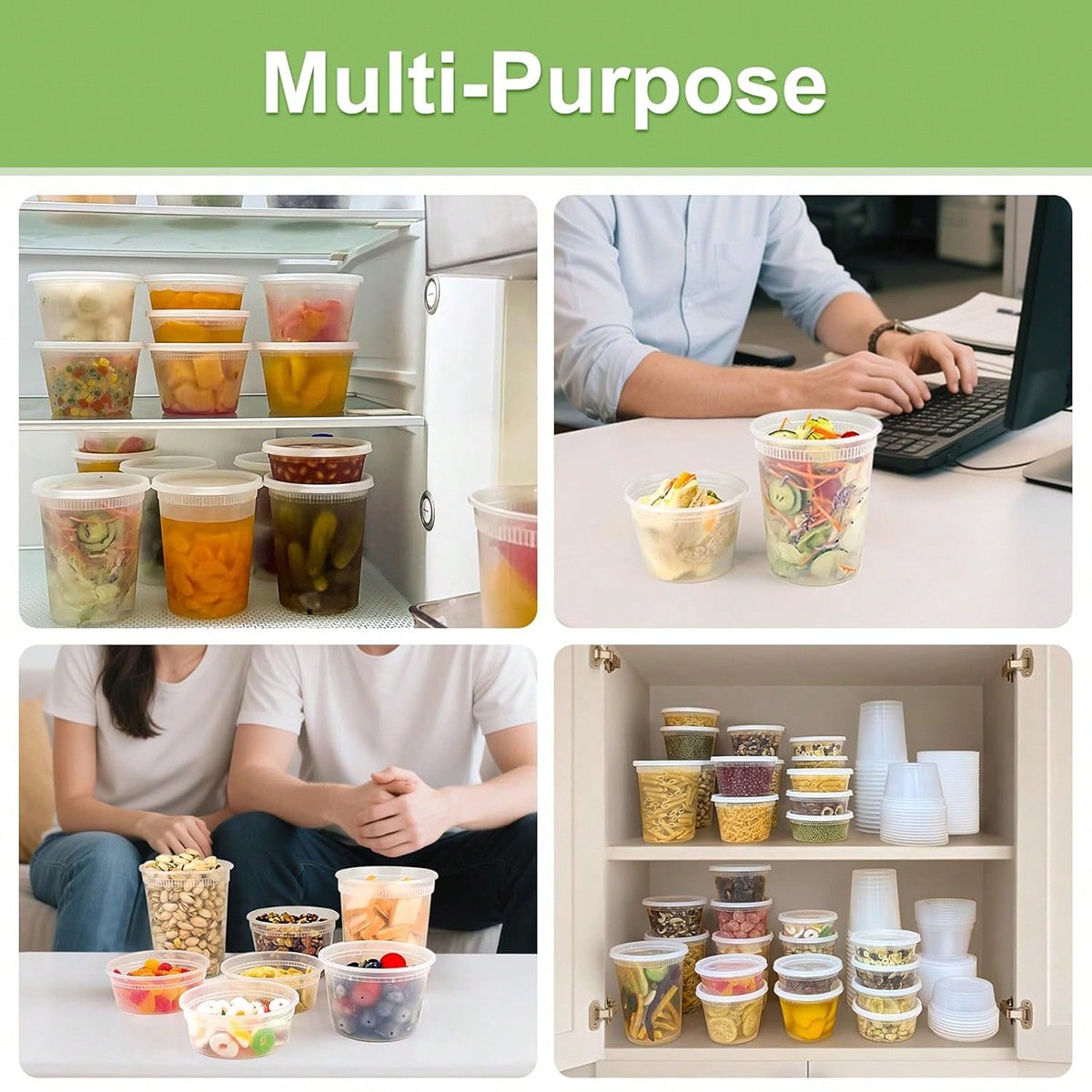 24 contenitori per conservare  - Meal Prep Jars With Lids recensione e prezzo